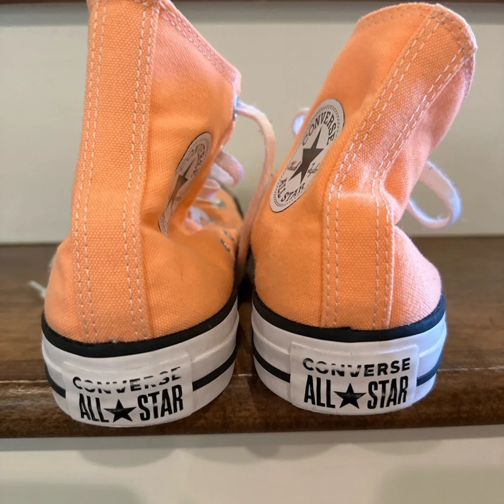 Converse Peach High Top All Star Sneakers